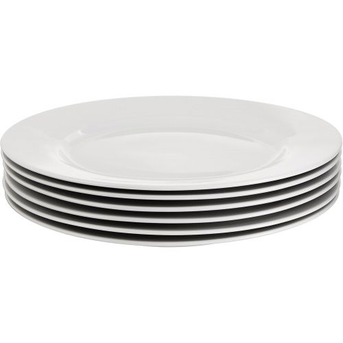  [아마존베스트]Amazon Basics 6-Piece White Dinner Plate Set