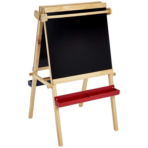  [아마존베스트]Amazon Basics Kids Standing Art Easel, Chalkboard, 2 Paper Rollers