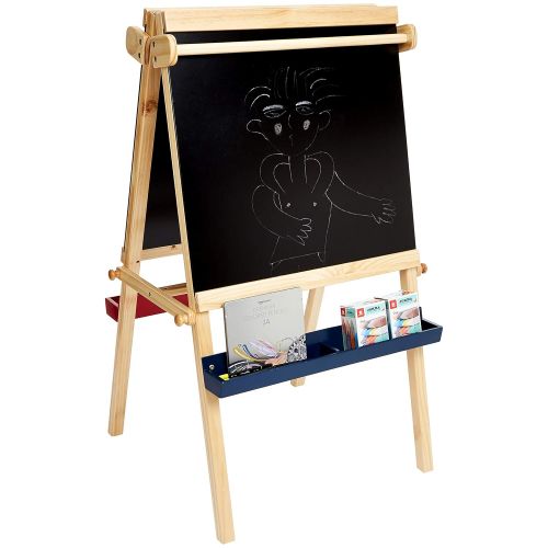  [아마존베스트]Amazon Basics Kids Standing Art Easel, Chalkboard, 2 Paper Rollers
