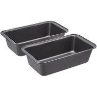 [아마존베스트]AmazonBasics - Bread baking pan, non-stick coated, carbon steel, 23.5 x 12.7 cm, 2-pack