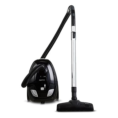  Amazon Basics Vacuum Cleaner with Bag, Powerful, Compact and Lightweight for Hard and Carpeted Floors, HEPA Filter, 700 W, 1.5 L, EU