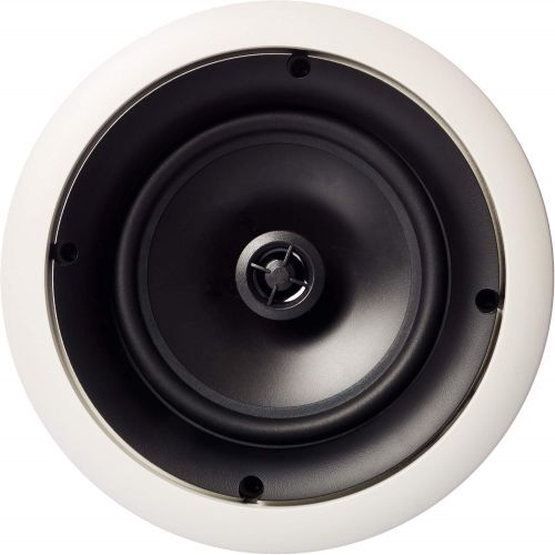  Amazon Basics Round Built in Speaker for Ceiling / Wall (Pair), 16.5 cm