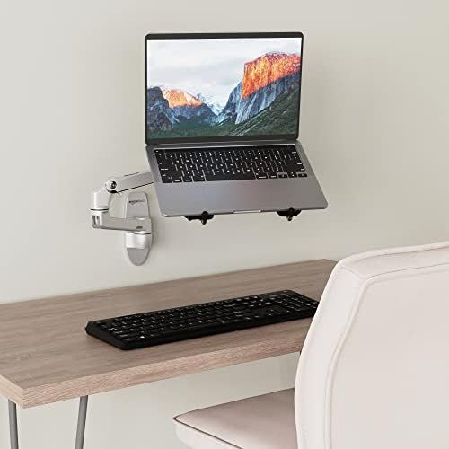  [아마존베스트]AmazonBasics High Quality Wall Computer Monitor TV Mount Hub Arm Mount Aluminium Silver