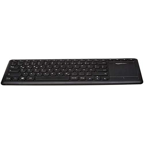  [아마존베스트]AmazonBasics - Wireless Keyboard with Touchpad for Smart TVs, DE Layout (QWERTZ)