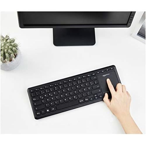  [아마존베스트]AmazonBasics - Wireless Keyboard with Touchpad for Smart TVs, DE Layout (QWERTZ)