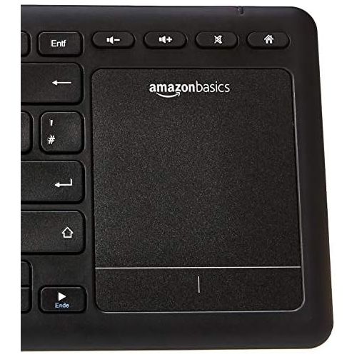  [아마존베스트]AmazonBasics - Wireless Keyboard with Touchpad for Smart TVs, DE Layout (QWERTZ)