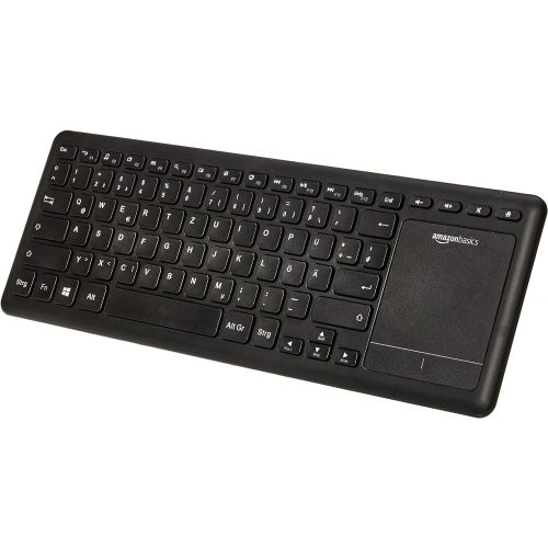  [아마존베스트]AmazonBasics - Wireless Keyboard with Touchpad for Smart TVs, DE Layout (QWERTZ)