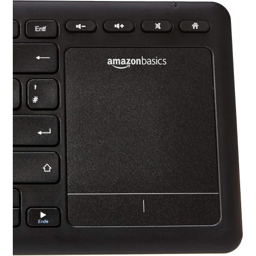  [아마존베스트]AmazonBasics - Wireless Keyboard with Touchpad for Smart TVs, DE Layout (QWERTZ)