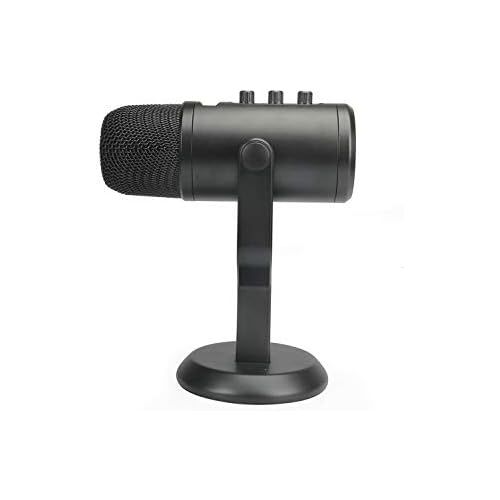  [아마존베스트]AmazonBasics Professional USB Condenser Microphone with Volume Control and OLED Screen, Black