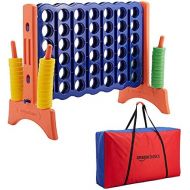 Amazon Basics Junior BPA-free 4-to-Score Giant Game Set with Carry Bag