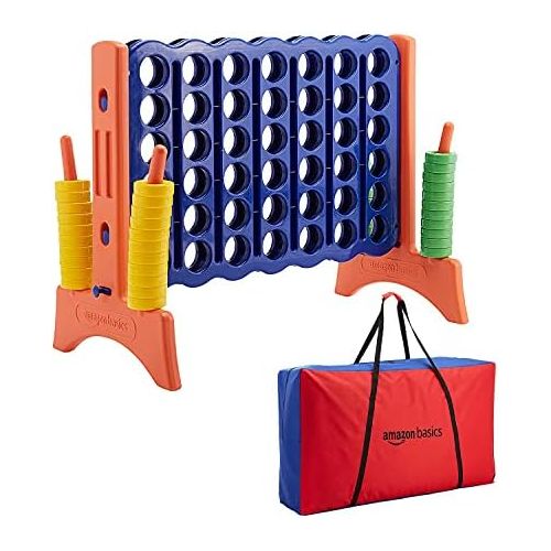  Amazon Basics Junior BPA-free 4-to-Score Giant Game Set with Carry Bag