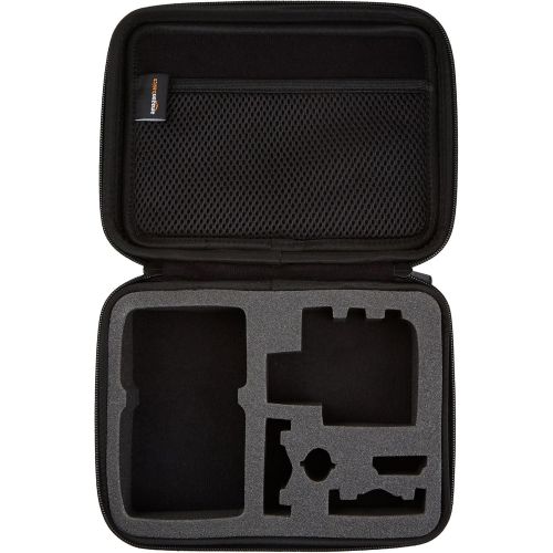  Amazon Basics Small Carrying Case for GoPro And Accessories - 9 x 7 x 2.5 Inches, Black