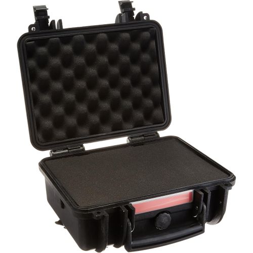  Amazon Basics Small Hard Camera Carrying Case - 12 x 11 x 6 Inches, Black