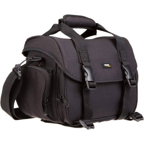  Amazon Basics Large DSLR Gadget Bag (Orange Interior) & 60-Inch Lightweight Tripod with Bag