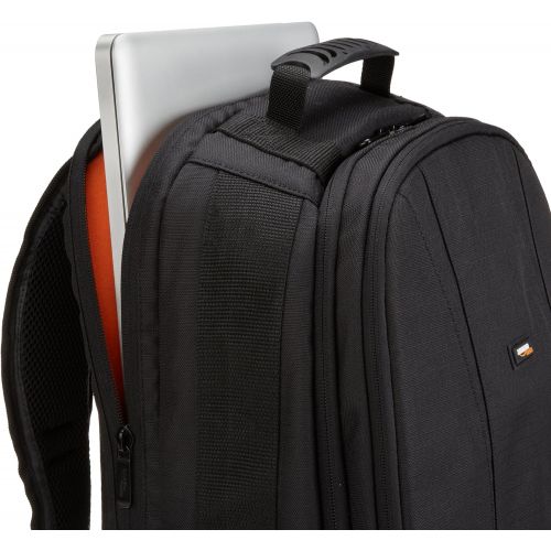  AmazonBasics DSLR and Laptop Backpack - Orange interior