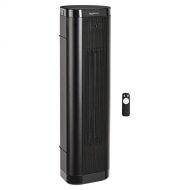 Amazon Basics 22 1500W Portable Ceramic Tower Space Heater with Remote, 2 Heat Settings