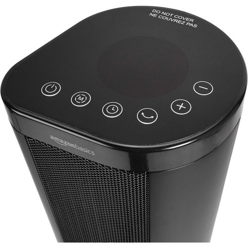  Amazon Basics 22 1500W Portable Ceramic Tower Space Heater with Remote, 2 Heat Settings