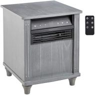 Amazon Basics Cabinet Style Space Heater, Grey Wood Grain Finish, 1500W
