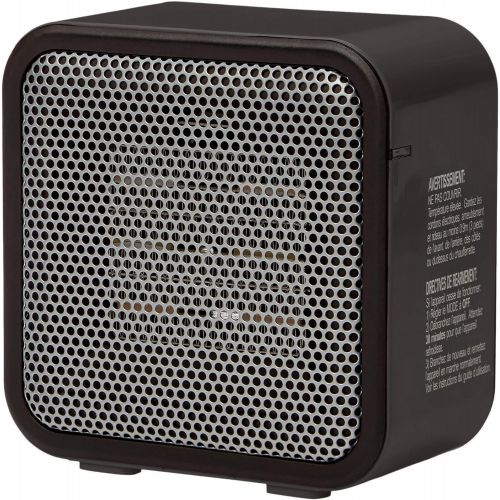  Amazon Basics 500-Watt Ceramic Small Space Personal Mini Heater - Black