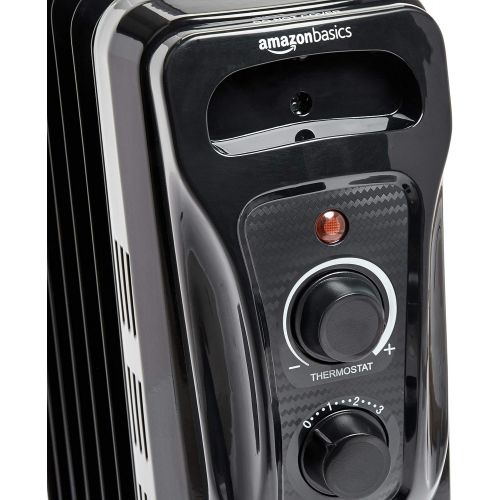  Amazon Basics Indoor Portable Radiator Heater - Black