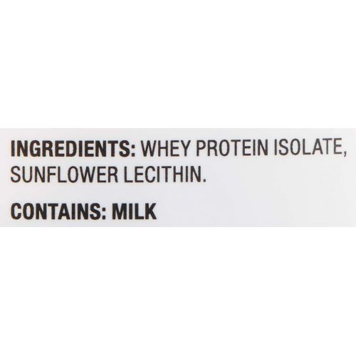  Amazon Brand - Amazon Elements Grass-Fed 100% Whey Protein Isolate Powder, Natural Chocolate, 2lbs