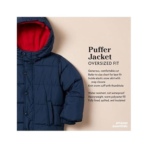  Amazon Essentials Heavyweight Hooded Puffer Jacket