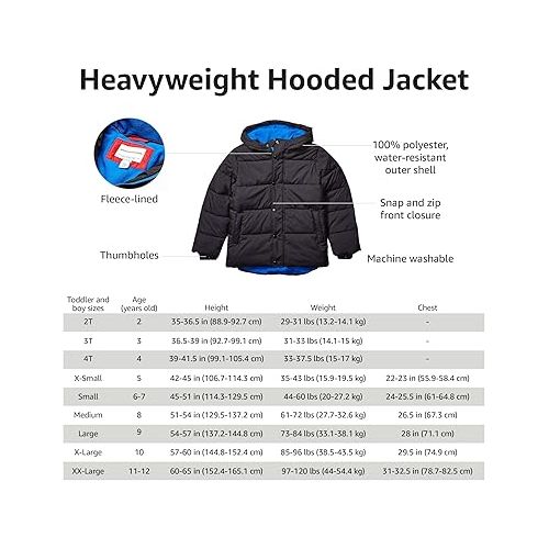 Amazon Essentials Heavyweight Hooded Puffer Jacket