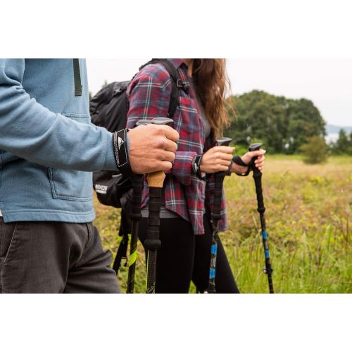  Amazon Renewed Cascade Mountain Tech Carbon Fiber Quick Lock Trekking Poles - Collapsible Walking or Hiking Stick (Renewed)