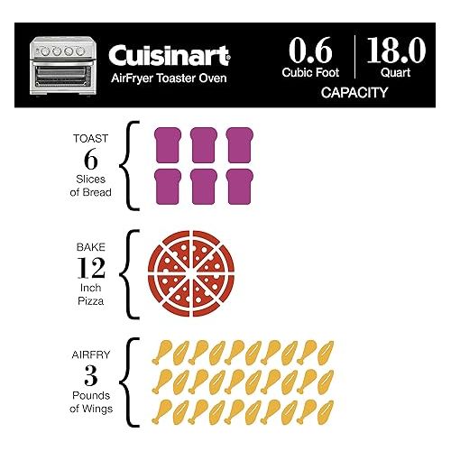  Cuisinart TOA-70FR 8 in 1 Air Fryer and Convection Oven - Certified Refurbished