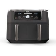 Ninja DZ401 Foodi 10 Quart 6-in-1 DualZone XL 2-Basket Air Fryer with 2 Independent Frying Baskets, Match Cook & Smart Finish to Roast, Broil, Dehydrate & More for Quick, Grey (Renewed)