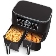 Ninja DZ100 Foodi 4-in-1, 8-qt, 2-Basket Air Fryer with DualZone Technology, Renewed, DZ201, Ninja DZ201-- 8-Quart