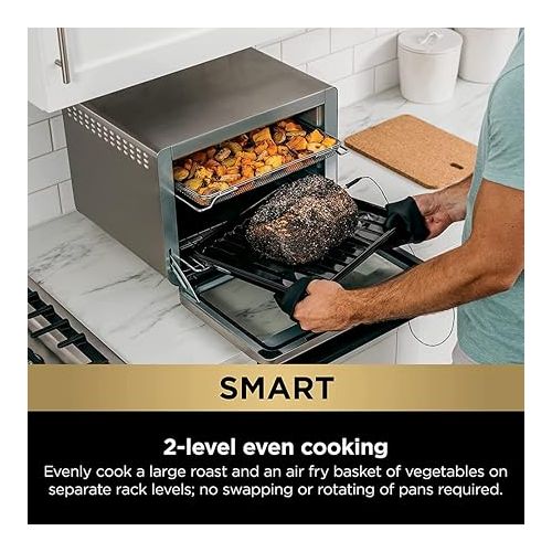  Ninja DT2550 Foodi 10-in-1 Smart XL Air Fry Oven (Renewed) Bundle with 3 YR CPS Enhanced Protection Pack