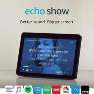 [아마존 핫딜]  [아마존핫딜]Amazon Certified Refurbished Echo Show (2nd Gen)  Premium sound and a vibrant 10.1” HD screen - Charcoal