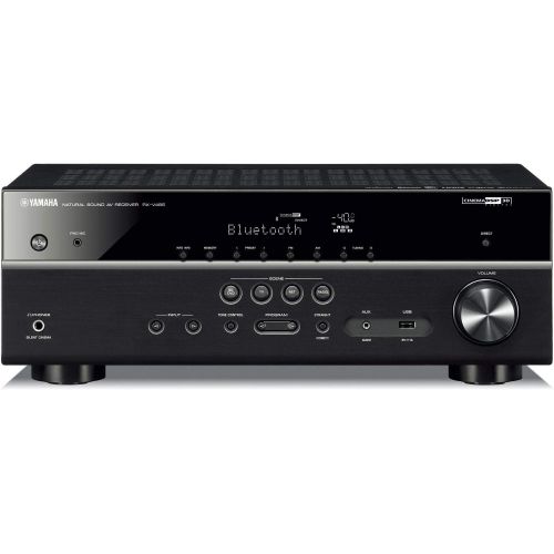 야마하 [아마존베스트]Yamaha RX-V485BL 5.1-Channel 4K Ultra HD AV Receiver with MusicCast - Black (Renewed)