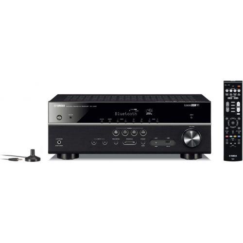 야마하 [아마존베스트]Yamaha RX-V485BL 5.1-Channel 4K Ultra HD AV Receiver with MusicCast - Black (Renewed)