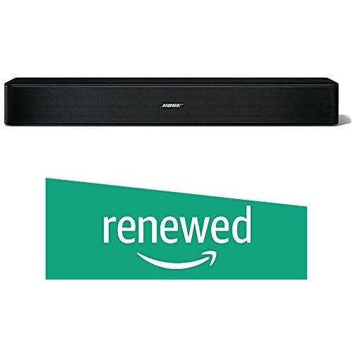 보스 [아마존베스트]Bose Solo 5 TV Soundbar Sound System Sleek Slim Design Bluetooth Connectivity, Black (Renewed)