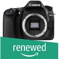 [아마존베스트]Canon EOS 80D Digital SLR Camera Body (Black) (Renewed)