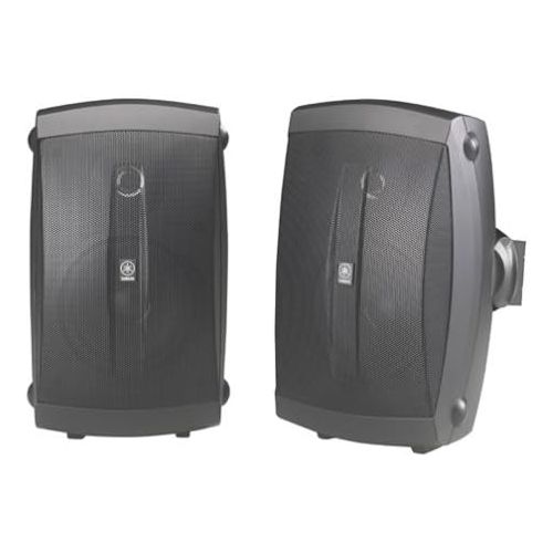  [아마존베스트]Amazon Renewed Yamaha NS-AW150BL 2-Way Indoor/Outdoor Speakers (Pair, Black) - Wired (Renewed)