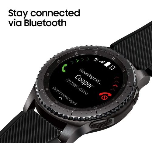 삼성 [아마존베스트]Samsung SAMSUNG GEAR S3 FRONTIER Smartwatch 46MM (Bluetooth Only) - Dark Grey (Renewed)