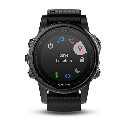 가민 [아마존베스트]Garmin fenix 5s, Premium and Rugged Smaller-Sized Multisport GPS Smartwatch, Sapphire Glass, Black, (Renewed)