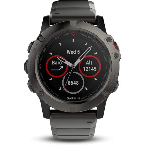  [아마존베스트]Amazon Renewed Garmin Fenix 5 Sapphire-Slate Gray with Metal Band (Renewed)