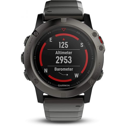  [아마존베스트]Amazon Renewed Garmin Fenix 5 Sapphire-Slate Gray with Metal Band (Renewed)