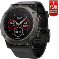 [아마존베스트]Amazon Renewed Garmin Fenix 5X Sapphire Multisport 51mm GPS Watch - Slate Gray with Black Band (010-01733-00) + 1 Year Extended Warranty (Renewed)