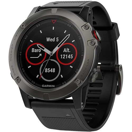  [아마존베스트]Amazon Renewed Garmin Fenix 5X Sapphire Multisport 51mm GPS Watch - Slate Gray with Black Band (010-01733-00) + 1 Year Extended Warranty (Renewed)