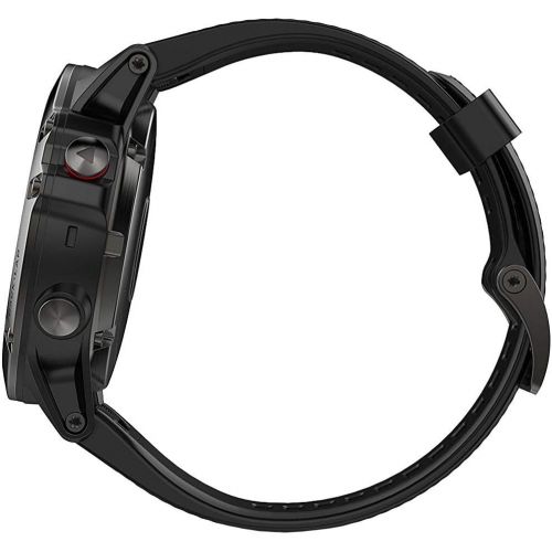  [아마존베스트]Amazon Renewed Garmin Fenix 5X Sapphire Multisport 51mm GPS Watch - Slate Gray with Black Band (010-01733-00) + 1 Year Extended Warranty (Renewed)