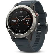 [아마존베스트]Amazon Renewed Garmin Fenix 5 Training Watch Silver with Granite Blue Band (Renewed)