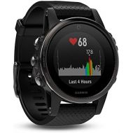[아마존베스트]Amazon Renewed Garmin fnix 5, Premium and Rugged Multisport GPS Smartwatch, Black with Black Band (Renewed)