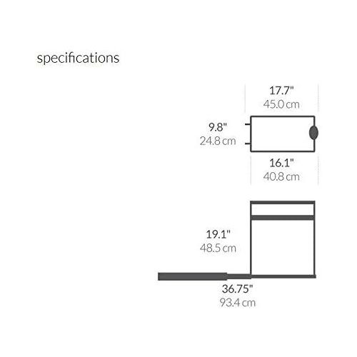  [아마존베스트]Amazon Renewed simplehuman 30 Liter / 8 Gallon Under Counter Kitchen Pull-Out Trash Can, Heavy-Duty Steel Frame (Renewed)