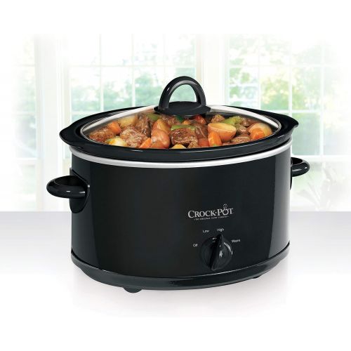  [아마존베스트]Amazon Renewed Crock-Pot 4-Quart Manual Slow Cooker, Black (Renewed)