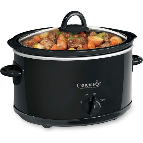  [아마존베스트]Amazon Renewed Crock-Pot 4-Quart Manual Slow Cooker, Black (Renewed)